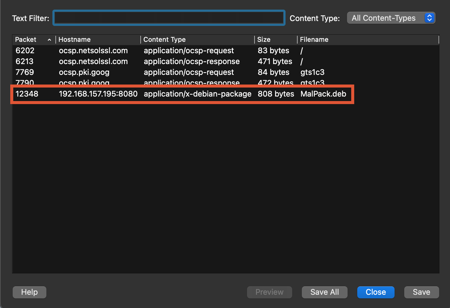 HTTP Objects